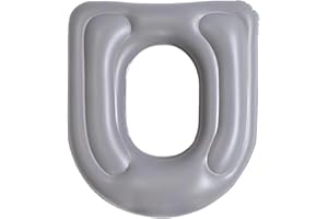 Universal Inflatable Travel Toilet Seat Riser, Portable Toilet Seat Cover for Travel, Tear Resistant Soft Raised Toilet Seats