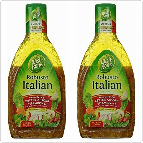 WishBone Robusto Italian Dressing, 16 oz (Pack of 2