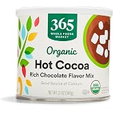 365 by Whole Foods Market, Organic Hot Cocoa, Rich Chocolate Flavor Mix, 12 Ounce