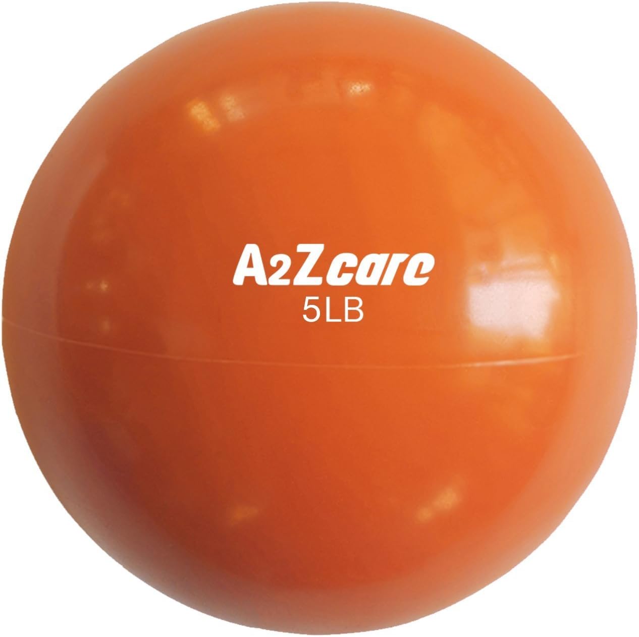 A2ZCARE Toning Ball - Soft Weighted Mini Ball/Medicine Ball (Orange (5lbs)) : Sports & Outdoors
