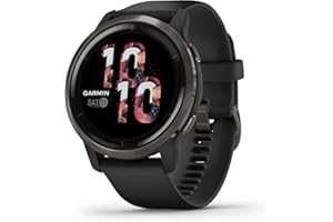 Garmin Venu 2, GPS Smartwatch with Advanced Health Monitoring and Fitness Features, Slate Bezel with Black Case and Silicone 