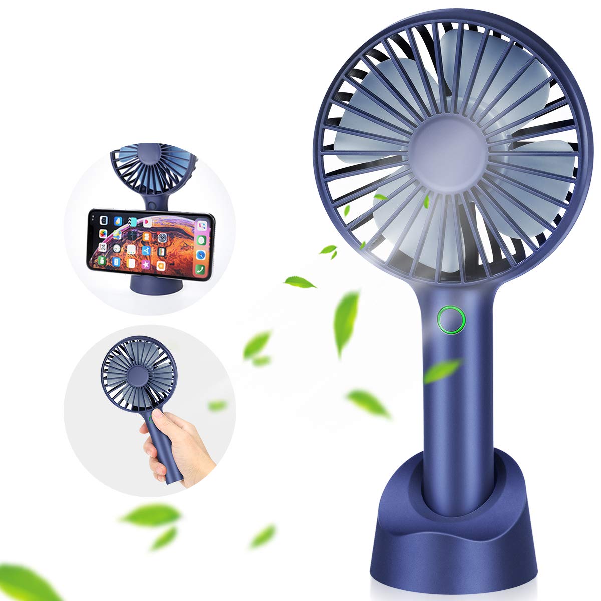 Mua 携帯扇風機 Usb扇風機 充電式 携帯扇風機 手持ち ミニ扇風機 ミニ 小型 持ち運び スマホスタンド機能 手持ち 卓上両対応 00mah バッテリ熱中症対策 旅行 花火大会 学校 会社 車用 ダークブルー Tren Amazon Nhật Chinh Hang 21 Fado