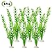 Fish Tank Decoration 6Pcs/Bag,12inch High The Bloom Times Green Artificial Aquatic Plant ,Used For Household And Office Aquarium Simulation Plastic Hydroponic Plants.