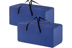 Moving Bags Heavy Duty Extra Large 2 Pack,Waterproof Storage Totes with Zipper & Handles for College Students,Packing Bags fo