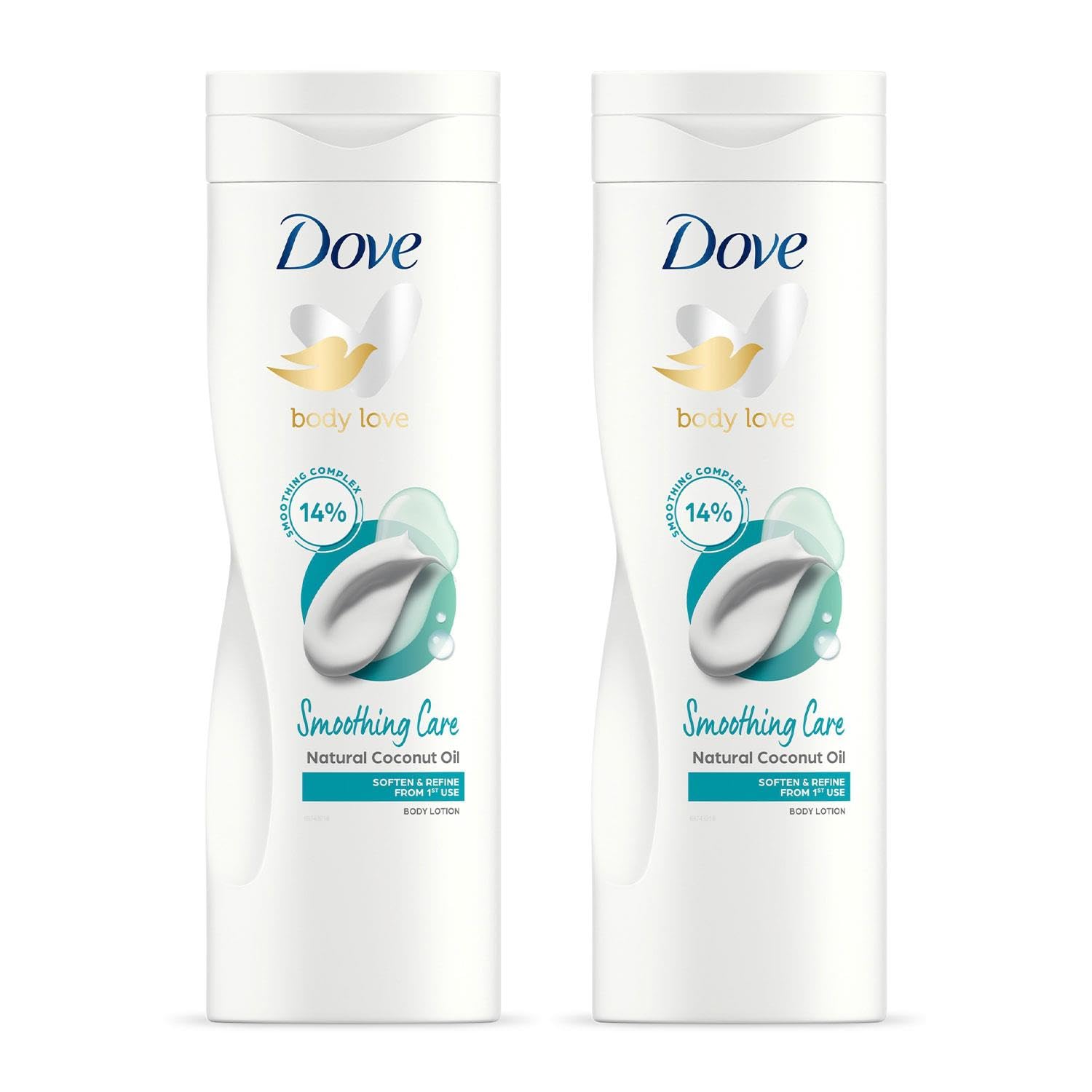 Dove Nourishing Secrets Restoring Ritual Body Lotion with Coconut Oil and Almond Milk for all skin types 400ml (Pack of 2)