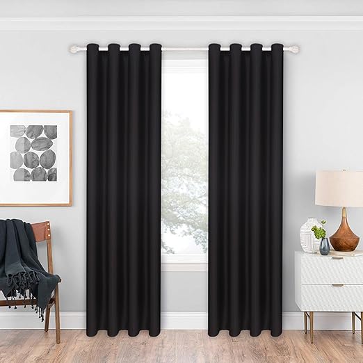 Amazon Com Catschat Thermal Insulated Curtain Rod Pocket Room