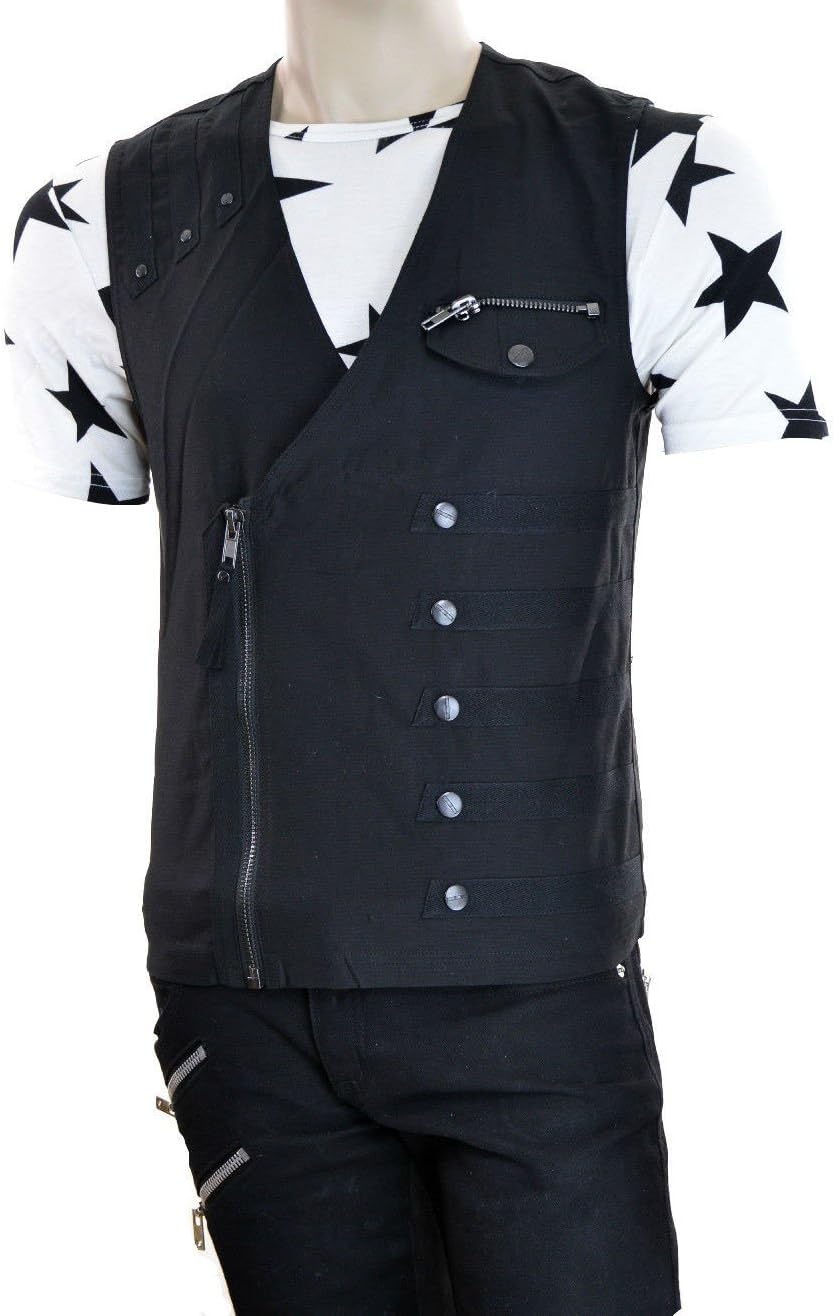 Lip Service Gothic Moto Biker Rocker Cyber Goth Techno Rave Shirt Vest