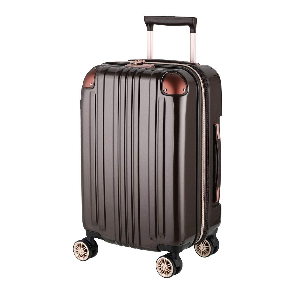 [レジェンドウォーカー] スーツケース (1泊2日 / SSサイズ / 32～39L / モカ) 機内持ち込み 軽量 旅行用 (拡張機能/TSAロック/ダブルキャスター) キャリーケース バッグ [5122-48-MC]商品画像