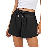 Sofia's Choice Womens Shorts Drawstring Elastic Waist Casual Summer Workout Running Gym Shorts