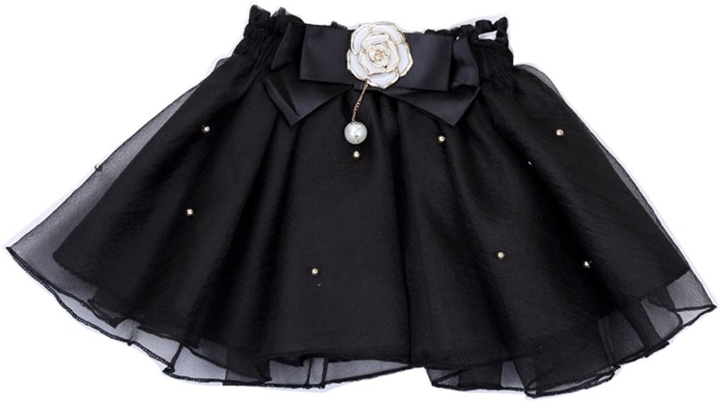 Girls Baby Bead Flower Bow Tutu Toddler Tutu Skirt Pettiskirt