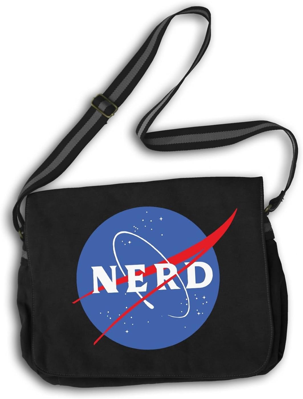 NASA NERD Messenger Bag Black Messengerbag Amazon.co.uk Clothing