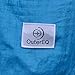 OuterEQ Portable Parachute Camping Hammocks Lightweight Nylon Fabric Travel Hammock (Grey/Light Blue, 295cm x 198cm/Double)