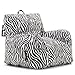 Big Joe Dorm Bean Bag Chair, Zebra