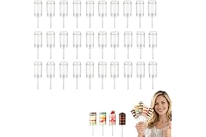 Push Pop Cake Containers, Easter Cake Push-Pops with Lids & Stand, Clear Push up Dessert Cups with Cutter Tool, for Birthday,