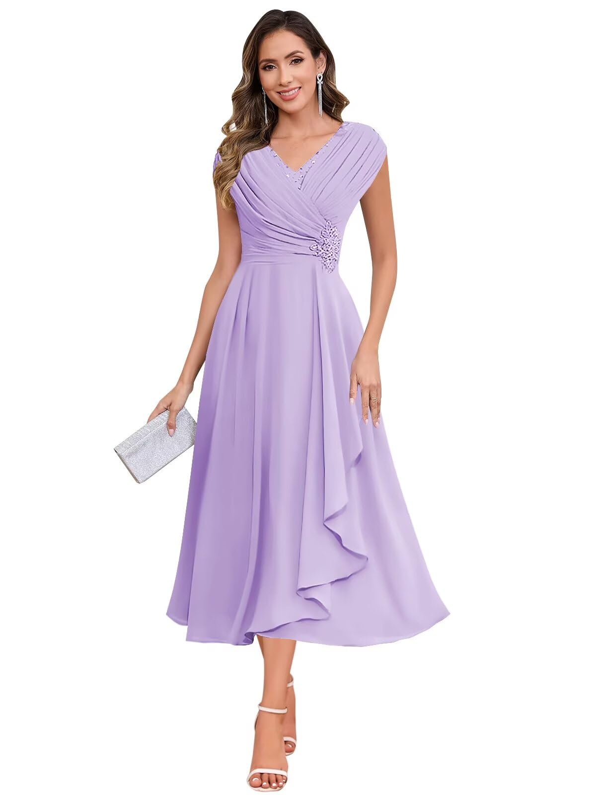 BOLENSYE Lace Chiffon Mother of The Groom Dresses