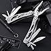 Multitool Locking Pliers with Knife and Screwdrivers - Small EDC and Survival Pocket Folding Spring Loaded Mini Tool - Portable Tactical Army Utility Multi Function Tool - Grand Way 2230