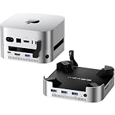 ACASIS Mac mini Dock &amp; Hub with 2-Bay NVMe SSD Enclosure for M6/M4/M4 Pro | Aluminum HDMI Hub for Mac mini M6/M4/M4 Pro, 4K60Hz HDMI,4 X 10G USB A, PD 30W, SD/TF, Support SSD B+M M-Key