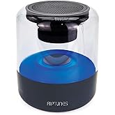 Riptunes 360° Portable Atmospheric Light Bluetooth Speaker, 6 LED Color Lights, Wireless Stereo Speaker, Built-in Mic, Perfect for Dorm/Home/Office/Outdoor
