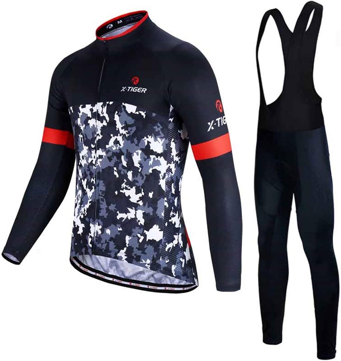 Men's Winter Cycling Jersey Set Outdoor Sports Cycling Wear Long
