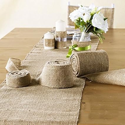 Aka 30cmx275cm Hessian Table Runners Sewed Edge Wedding Table