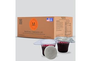 PACK IT HUB The Miracle Meal Pre-filled Communion Cups and Wafer Set - Box of 500 - with 100% Trusted Concord Grape Juice & Wafer-Made in USA - Prepacked Holy Communion Bread and Juice