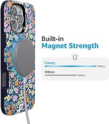 Casely Navy Floral Case for iPhone 16 Pro Max