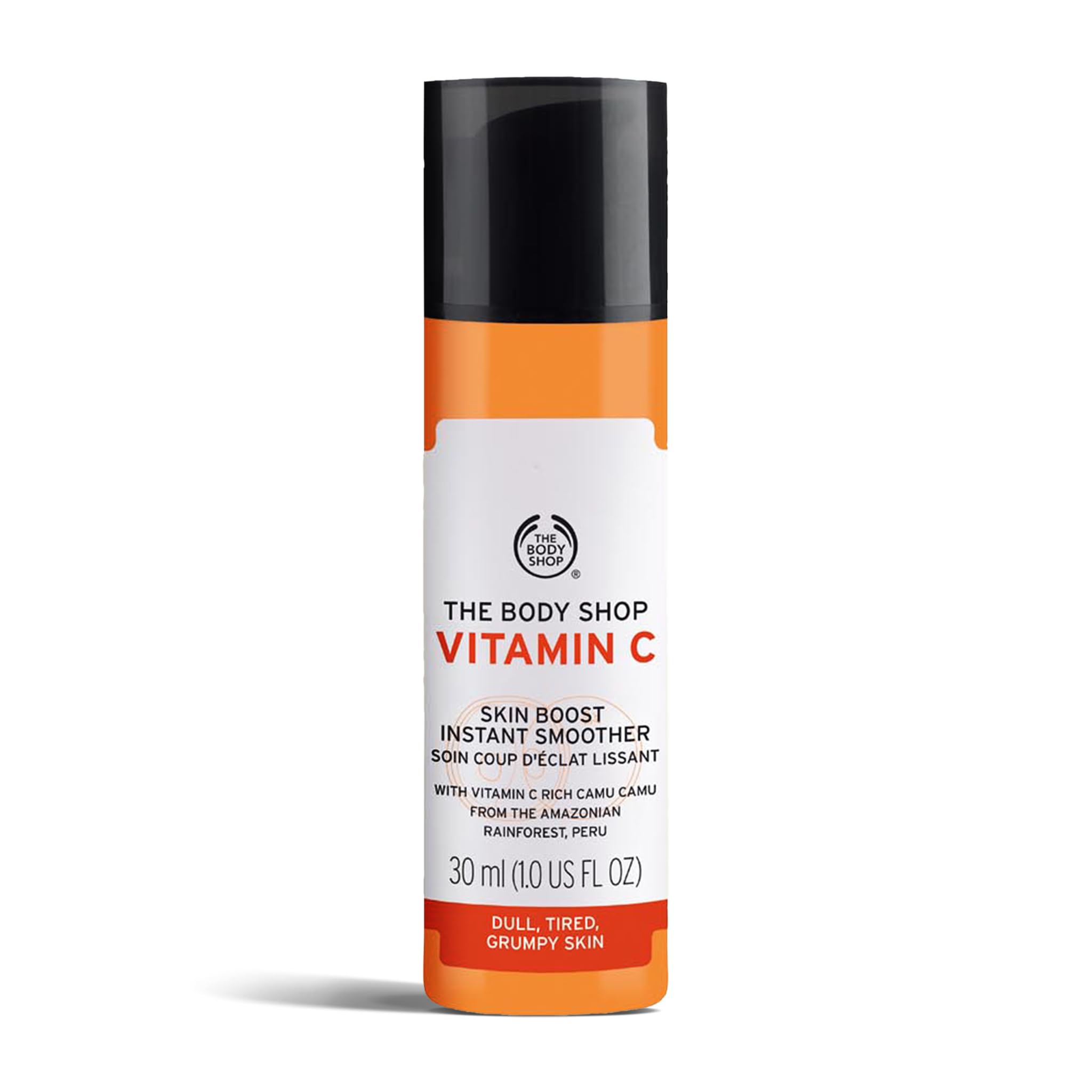 The Body Shop Vitamin C Skin Boost Instant Smoother (1x 30ml), Radiance-Boosting Primer, For Dull, Tired-Looking Skin, Silky-Smooth Texture, Enriched with Vitamin C & Camu Camu, For All Skin Type