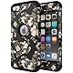 SLMY iPod Touch 7 Case,iPod Touch 6 Case, (TM) Heavy Duty High Impact Armor Case Cover Protective Case for Apple iPod Touch 5/6/7th Generation Black/Black