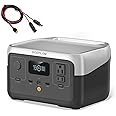 EF ECOFLOW RIVER 2 Portable Power Station, 256Wh LiFePO4 Battery, 1-Hour Fast Charge, Up to 600W AC Outlets, Solar Generator for Camping/Outdoor/Home Backup, Includes Solar Charging Cable