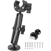 FPN Trolling Motor Stabilizer Mount Support for Minn kota Terrova/Riptide Terrova/Ulterra/PowerDrive, 360&deg; Adjustable Anti-Vibration Trolling Motor Shaft Clamp Mount