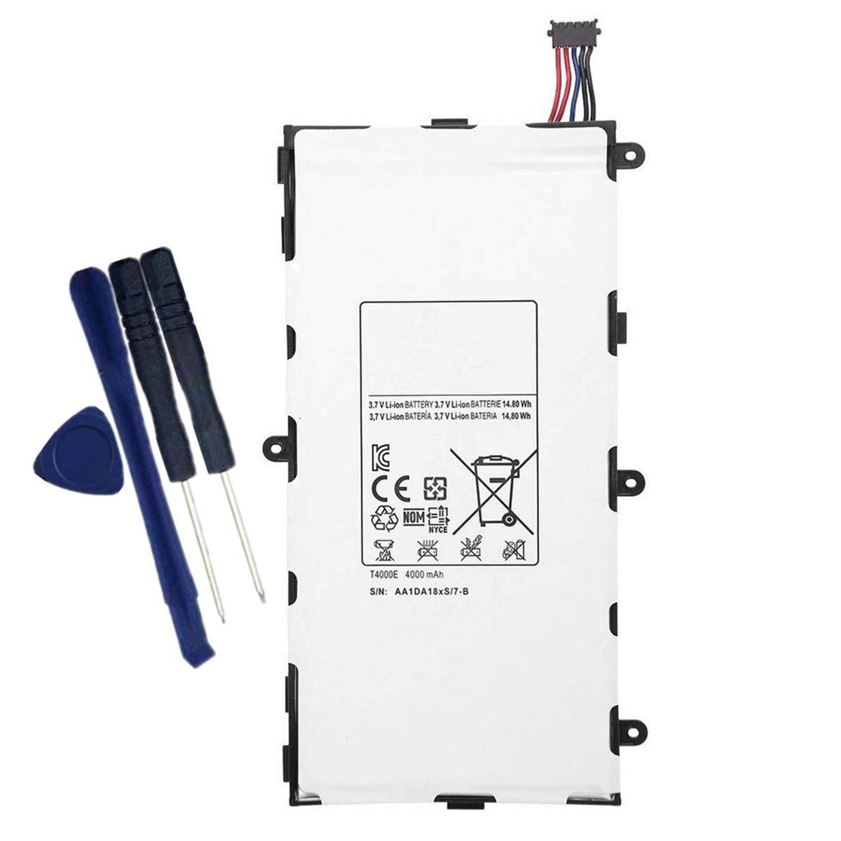 Uniamy Internal Replacement Battery + Free tools For Galaxy Tab 3 7" 7.0 inch SM-T210R CE0168 T4000E AAaD429oS/7-B SM-T210 T2105 T210R T210R-SM SM-T211