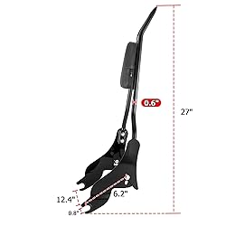 Mofun 27" Tall Sissy Bar Detachable Passenger
