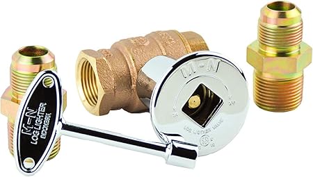 Amazon Com Dreffco 1 2 Standard Flow Chrome Keyed Main Shut Off
