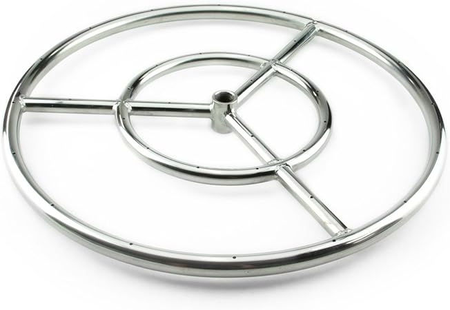 Amazon Com Fire Ring Burner For Fire Pits And Fireplaces 12 Inch Stainless Steel Burner Garden Outdoor