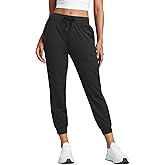 CRZ YOGA Cloud Jersey Joggers Sweatpants Women 25" Capri Casual Lounge Pajama Workout Sweat Pants with Pockets