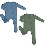 HAPIU Rayon from Bamboo Baby Footed Pajamas, 2 Way