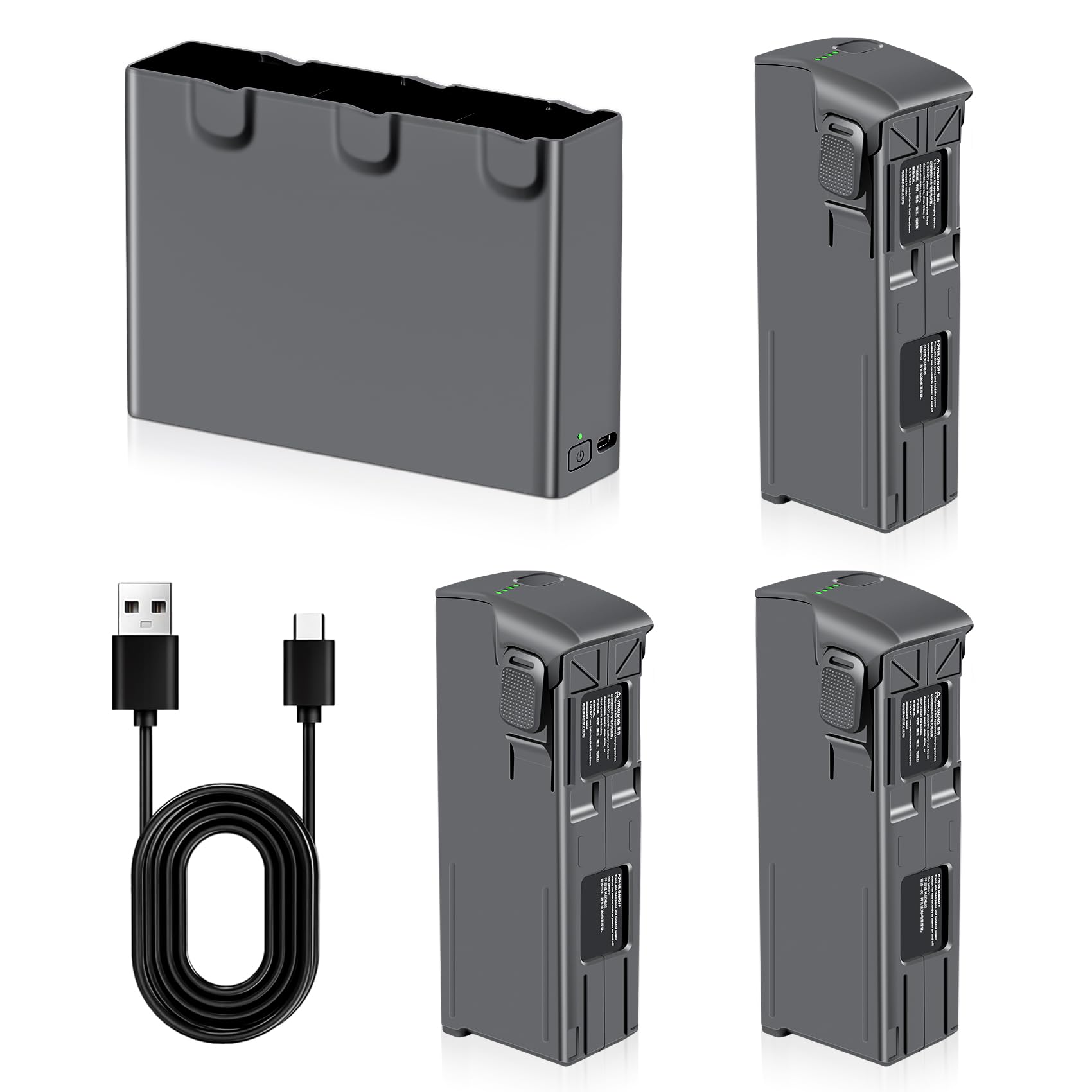 Photo 1 of JHTC Avata 2 Intelligent Flight Battery 3-Pack 2150mAh Large Capacity Portable Replacement Battery and Two-Way Charging Hub?Fully Compatible with Avata 2 Drone?23 Minutes of Max Flight Time?