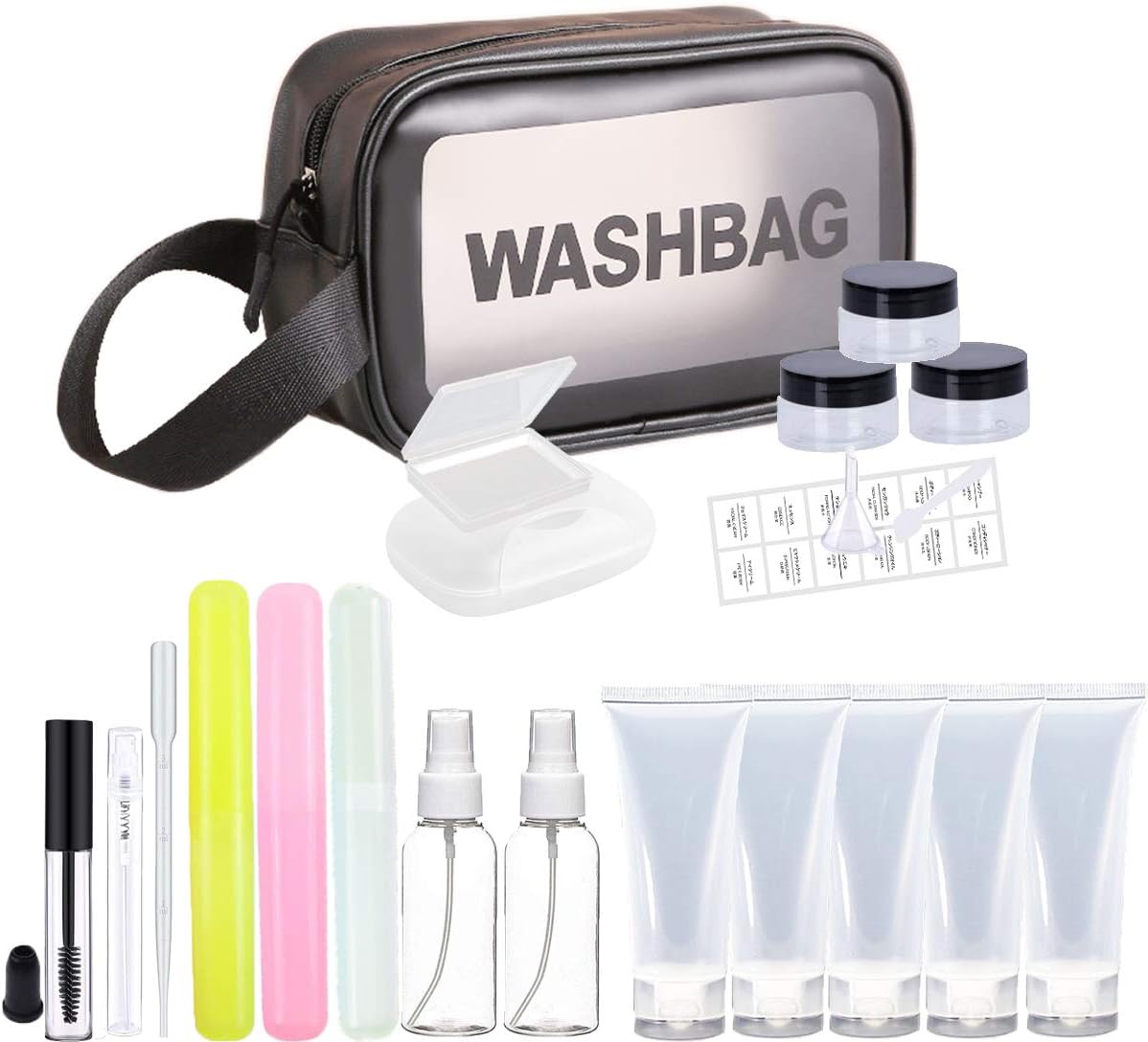 22 Pack Travel Size Toiletries Set, Travel Accessories for Women