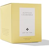 Art of Tea | Organic Egyptian Chamomile Tea Bags (Naturally Caffeine Free) | 12 Count Sampler Box