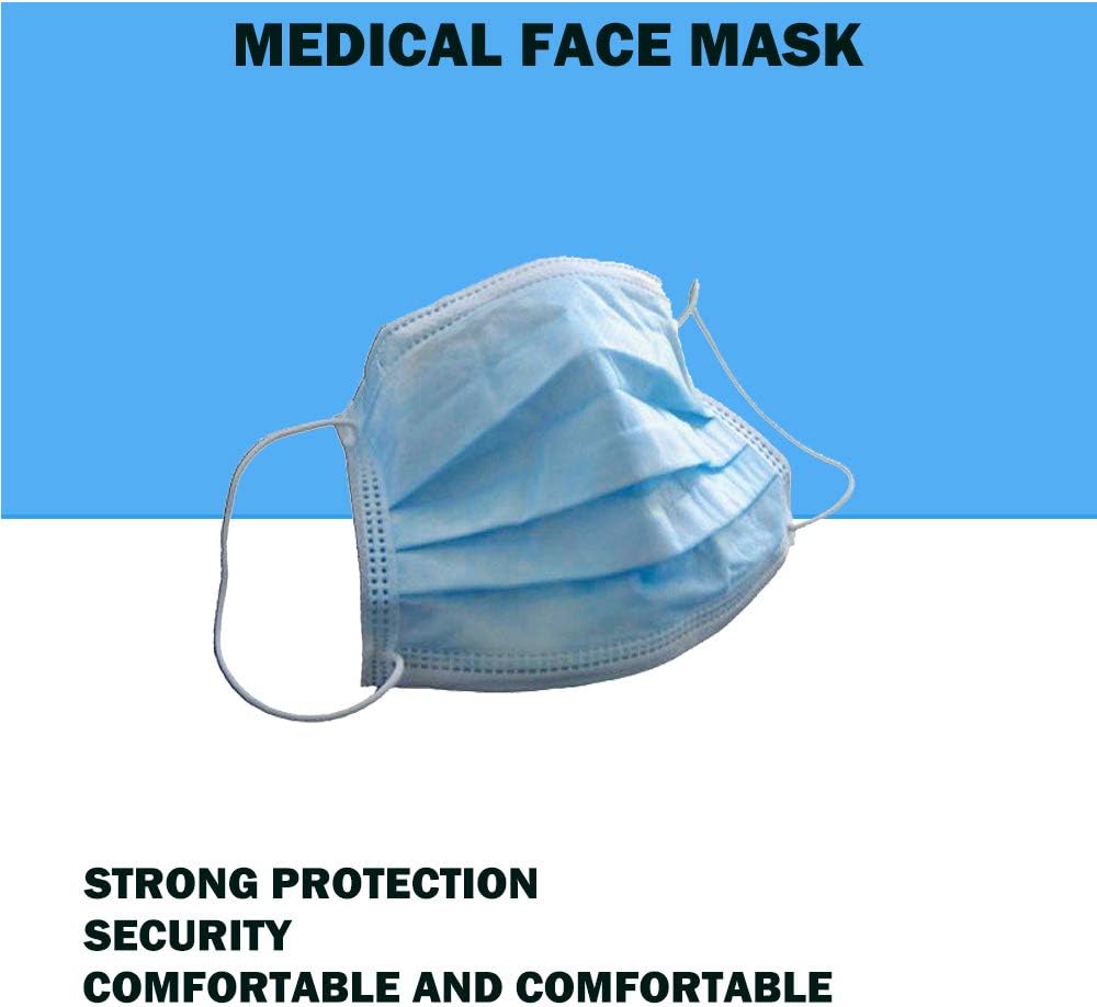 Sanitary Surgical Masks – Disposable Medical Mask – Against Pollen (Assorted Colors) (50 PCS)