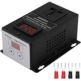 ZOWZEA 10000W Variable Speed Controller SCR Voltage Controller Fit for Router Fan Electric Motors Rheostat AC 120V 220V 25A Max