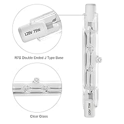 haraqi 6 Pack Halogen Light Bulb R7S Base J Type