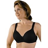 Post Mastectomy Seamless Molded Underwire Bra Black