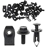 MOTOALL Engine Under Cover Splash Shield Guard Body Bolts Bumper Fender Liner Push Retainer Fastener Rivet Clips Extruded U-N