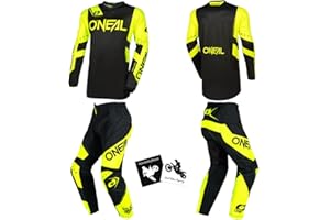 MX Outfit O'Neal Element Racewear Men Protective Pants Jersey riding bundle motocross dirt bike combo set