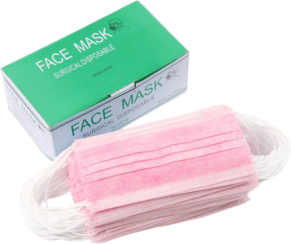 Fascigirl 50PCS Mouth Mask Mouth Cover 3 Layer Disposable Anti Dust Earloop Cotton Face Mask