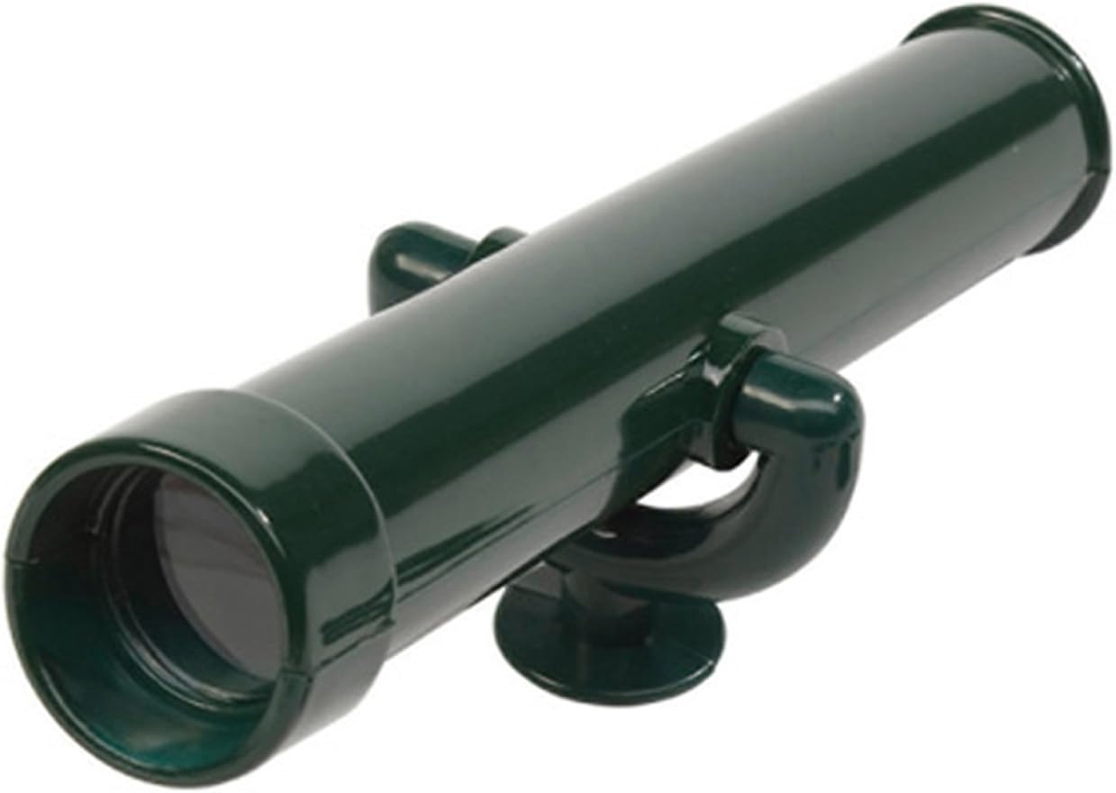 Garden Games Toy Telescope for Children's Climbing Frame or Playhouse (Green) with Fixing Kit
