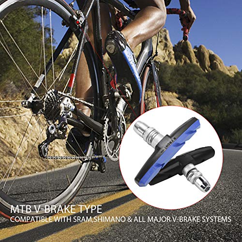 image for BASEEING Bike Brake Pads Brake Kit Brake Shoes Pads Cable Guide Protec