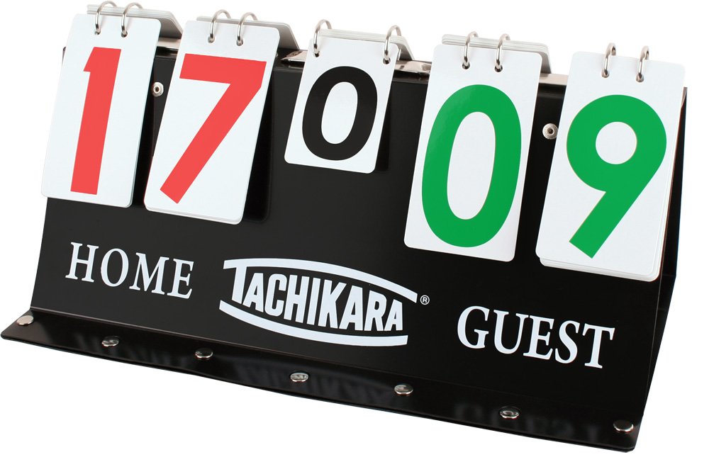 Tachikara Porta-Score Flip Scoreboard | Portable Volleyball & Sports Scorekeeper, 17.25" x 8"
