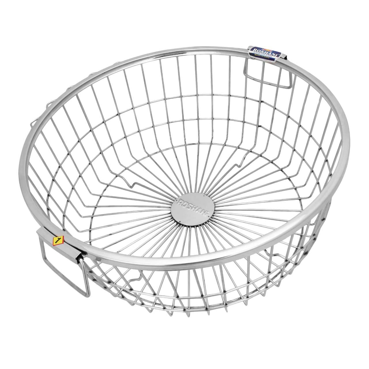 NAVUM ROSHANI Stainless Steel (Heavy Quality) Round Dish Drainer Drying